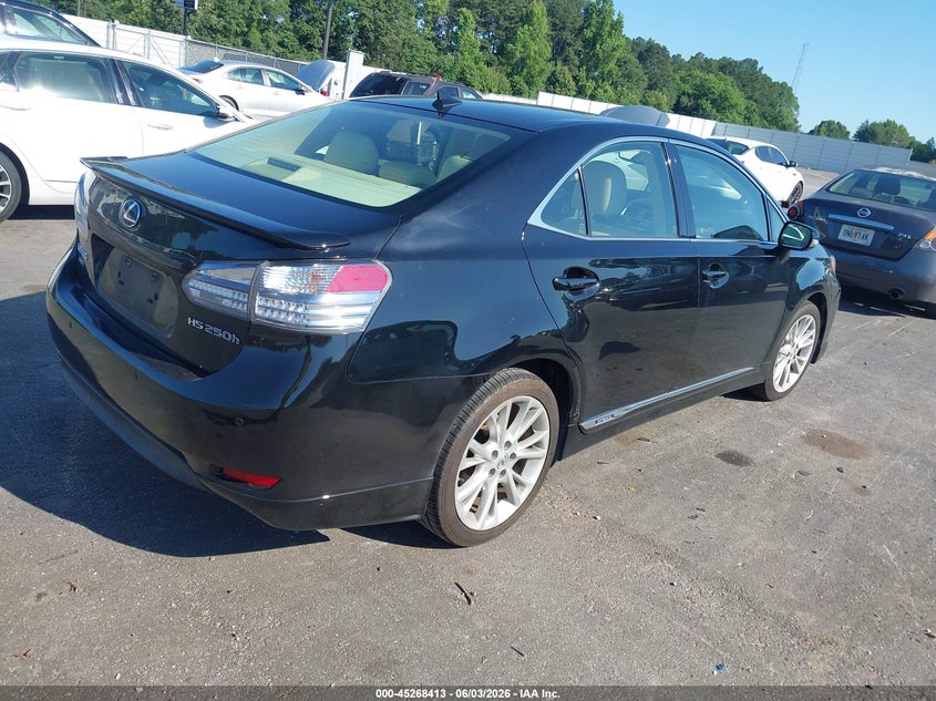 Vin: jthbb1ba9a2002591, lot: 45766237, lexus hs 250h premium 20104