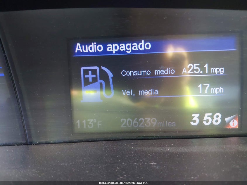 2013 HONDA CIVIC SEDAN 1.8L I-4 VVT, 140HP