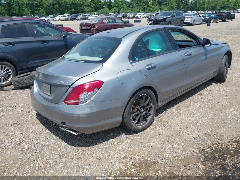 Vin: 55swf4kb1fu002041, lot: 45766286, mercedes-benz c 300 4matic/luxury 4matic/sport 4matic 20154