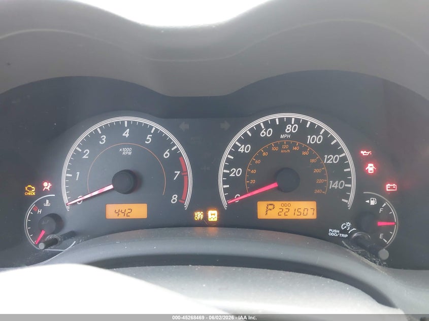 2009 TOYOTA COROLLA SEDAN 1.8L I-4 DOHC, VVT, 132HP