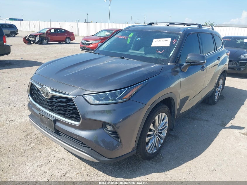 Vin: 5tdfzrah9ls016899, lot: 45766329, toyota highlander platinum 20202