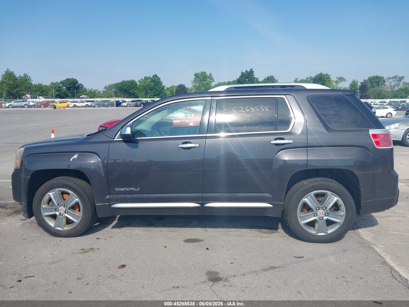 2013 Gmc Terrain 2.4 Denali grey Lot 111045268538 Vin 2GKFLZEK9D6339485