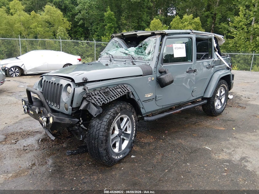 Vin: 1c4bjweg9el209595, lot: 45766446, jeep wrangler unlimited sahara 20142