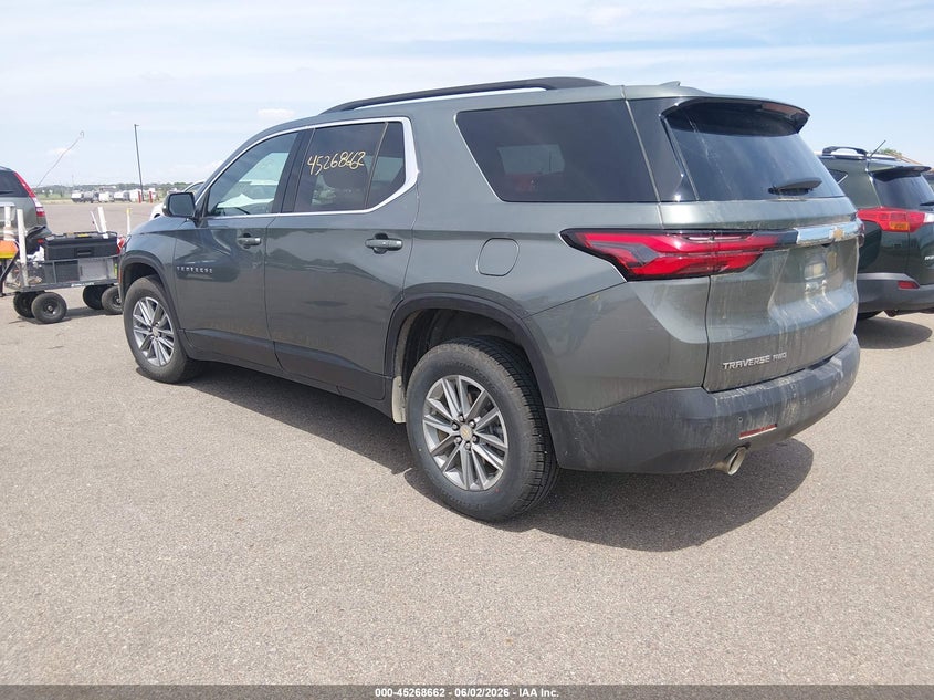 Vin: 1gnevgkw4nj168136, lot: 45766486, chevrolet traverse awd lt cloth 20223