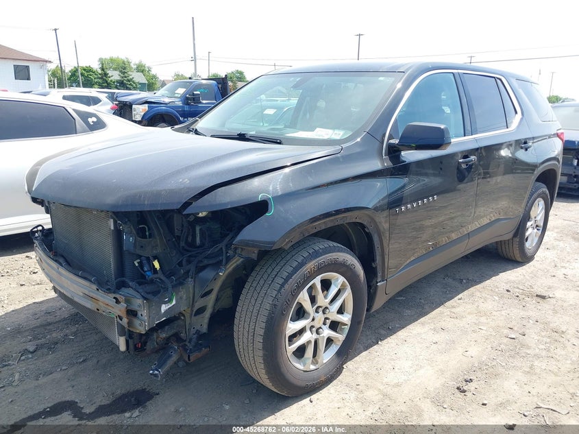 Vin: 1gnevfkw6jj109514, lot: 45766586, chevrolet traverse ls 20182