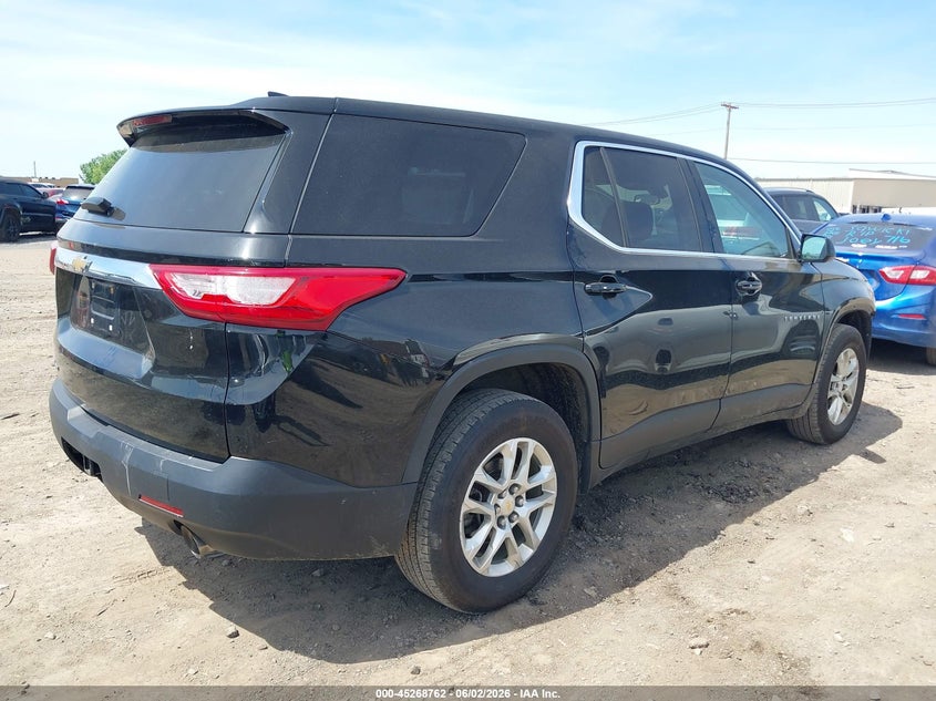 Vin: 1gnevfkw6jj109514, lot: 45766586, chevrolet traverse ls 20184