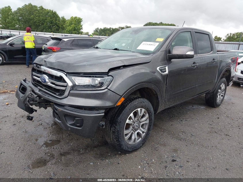 Vin: 1fter4fh6lla60478, lot: 45766717, ford ranger lariat 20202