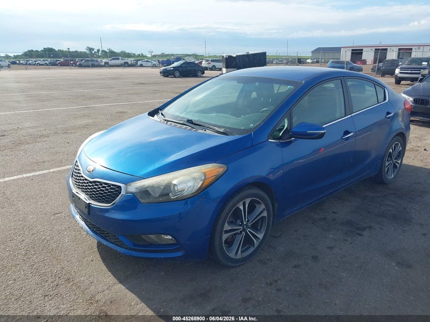 Vin: knafx4a82e5075596, lot: 45766724, kia forte ex 20142