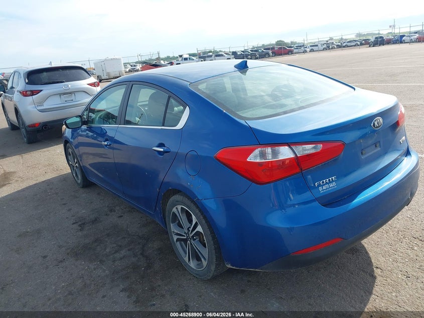 Vin: knafx4a82e5075596, lot: 45766724, kia forte ex 20143