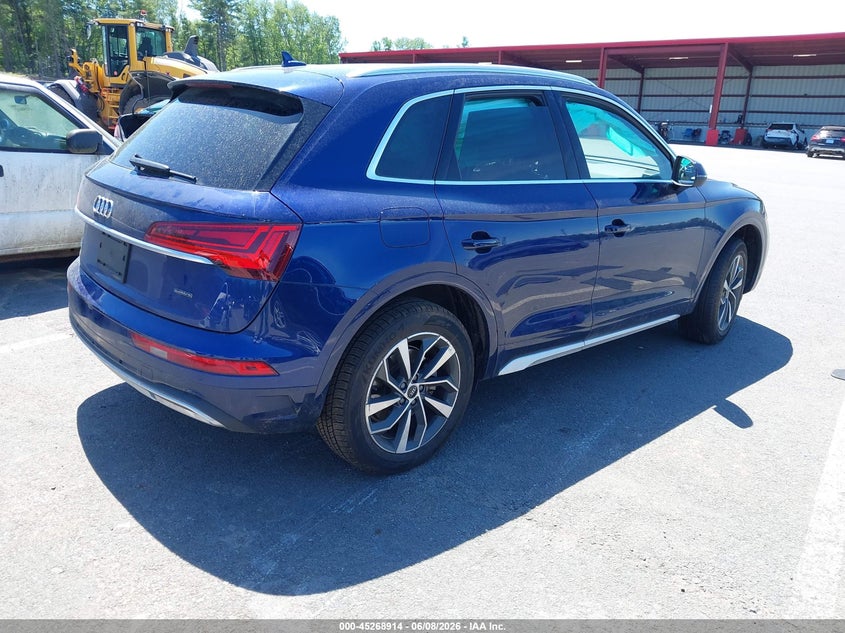Vin: wa1baafy3m2038478, lot: 45766738, audi q5 premium plus 45 tfsi quattro s tronic 20214