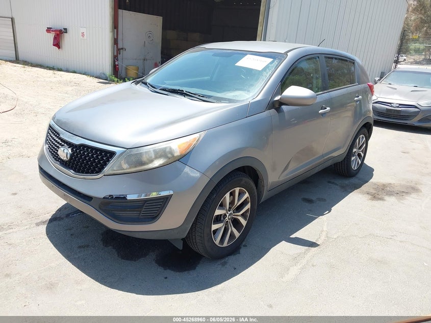 Vin: kndpb3ac0e7558593, lot: 45766784, kia sportage lx 20142