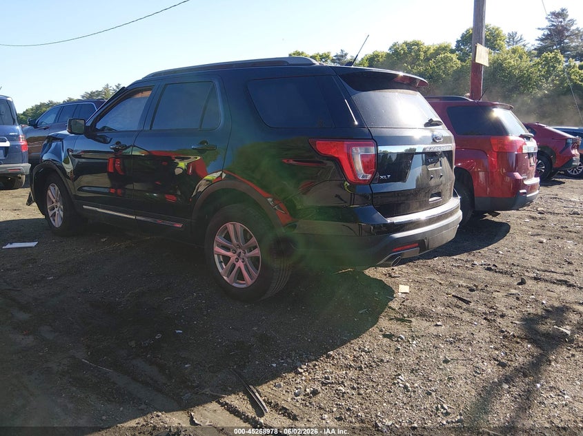 Vin: 1fm5k8d85jgb53427, lot: 45766802, ford explorer xlt 20183