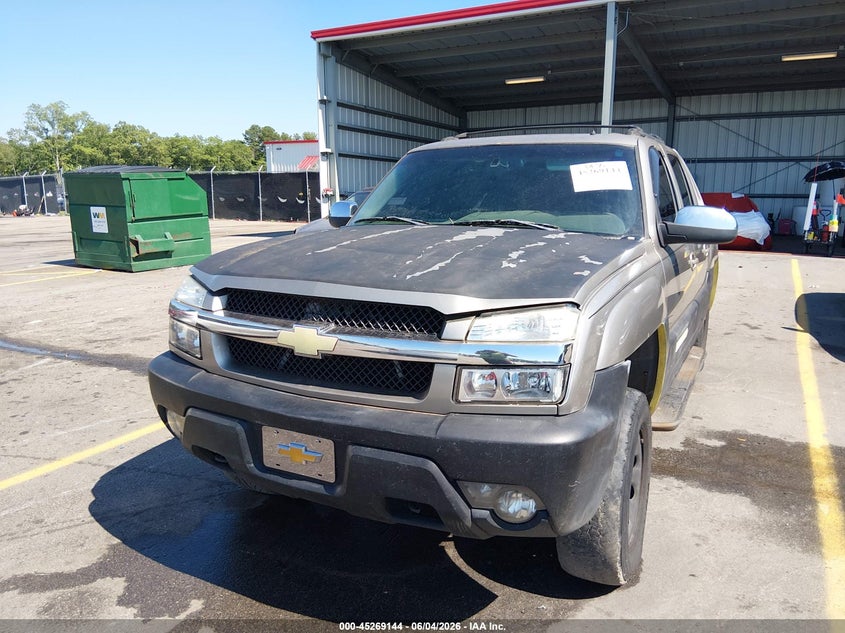 2002 Chevrolet Avalanche 1500 VIN: 3GNEK13T82G127631 Lot: 45269144