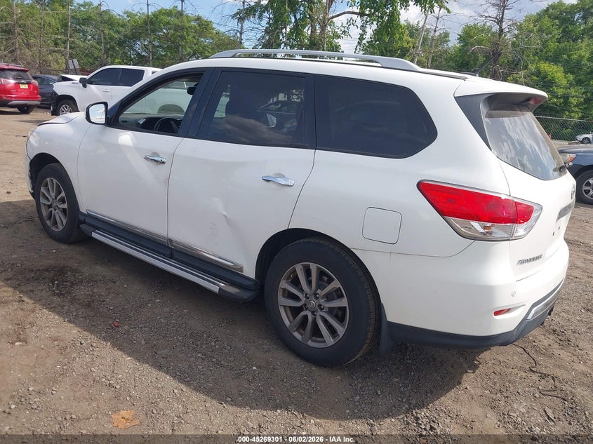 Vin: 5n1ar2mm8ec658735, lot: 45767125, nissan pathfinder sl 20143