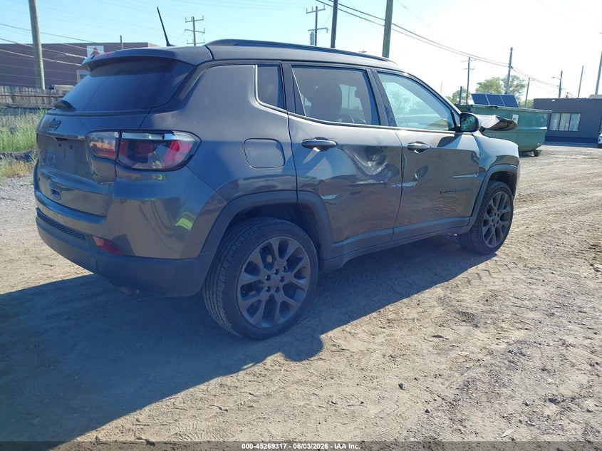 Vin: 3c4njdeb6mt513489, lot: 45767141, jeep compass 80th anniversary 20214