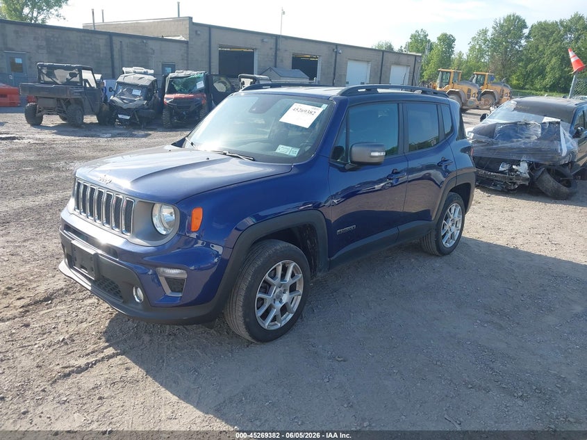 Vin: zacnjdd12mpm42367, lot: 45767206, jeep renegade limited 4x4 20212