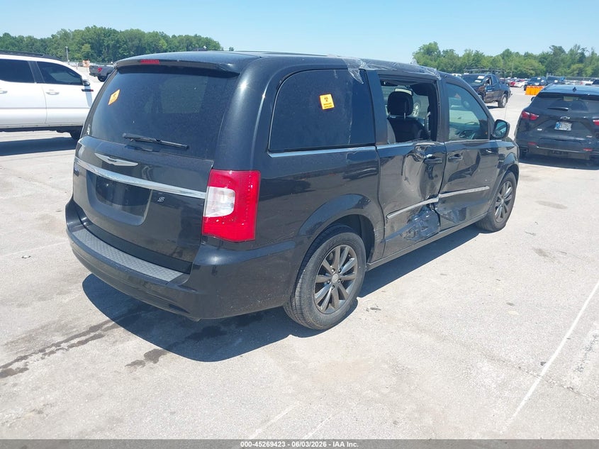 Vin: 2c4rc1hg8fr574012, lot: 45767247, chrysler town & country s 20154