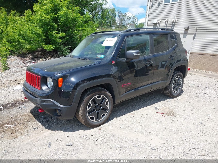 Vin: zaccjbcb3hpg40874, lot: 45767271, jeep renegade trailhawk 4x4 20172