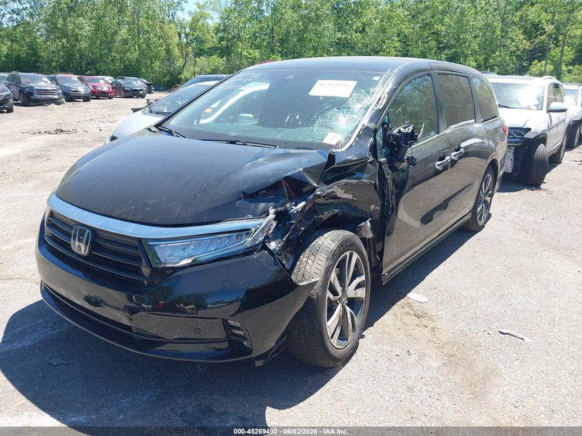 Vin: 5fnrl6h80nb024755, lot: 45767314, honda odyssey touring 20222