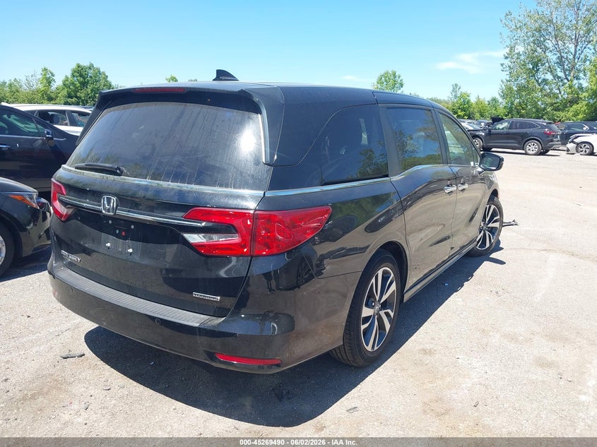 Vin: 5fnrl6h80nb024755, lot: 45767314, honda odyssey touring 20224