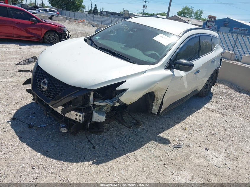 Vin: 5n1az2bs2pc119130, lot: 45767330, nissan murano sv intelligent awd 20232