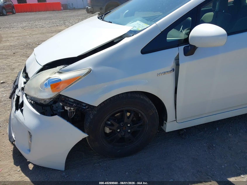 2012 Toyota Prius 1.8 Three white Lot 111045269568 Vin JTDKN3DU2C5464939