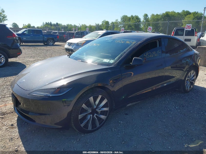 Vin: 5yj3e1eb5sf064926, lot: 45767428, tesla model 3 long range all-wheel drive 20252