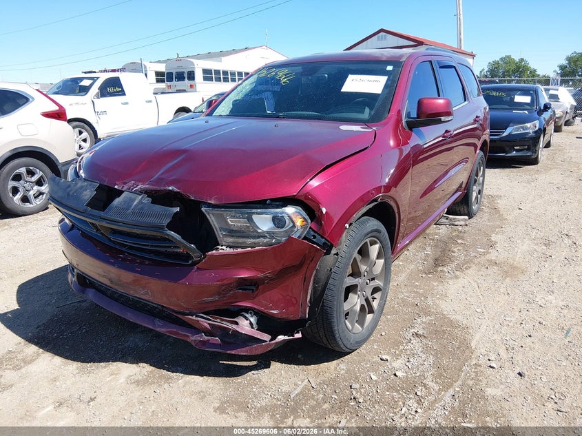 Vin: 1c4rdjdg9hc791115, lot: 45767430, dodge durango gt awd 20172