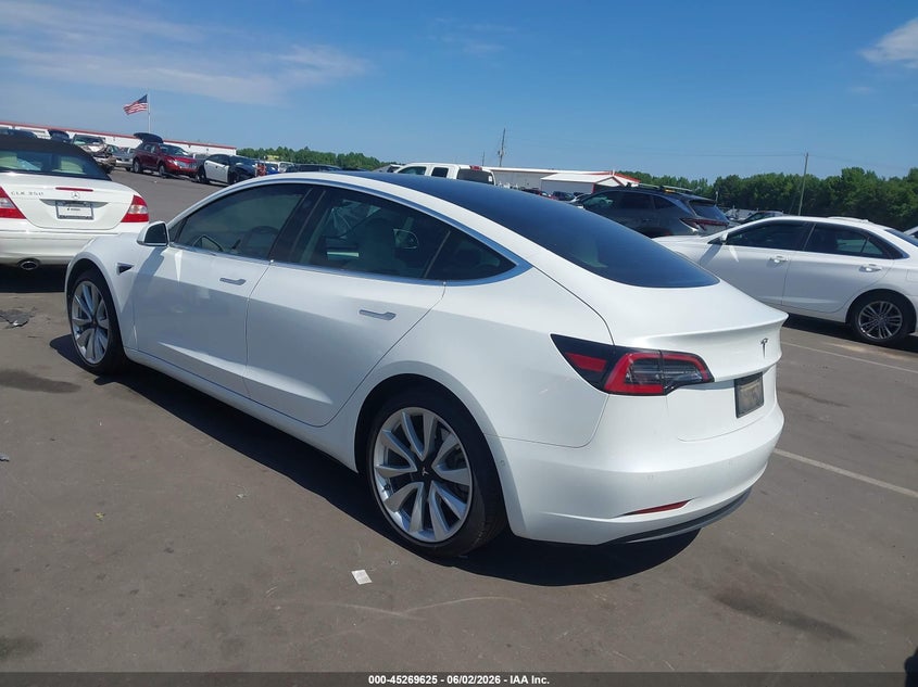 Vin: 5yj3e1ea5kf419407, lot: 45767449, tesla model 3 long range/mid range/standard range/standard range plus 20193