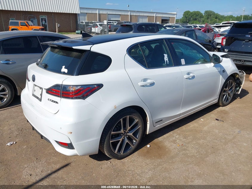Vin: jthkd5bhxe2204389, lot: 45767472, lexus ct 200h 20144