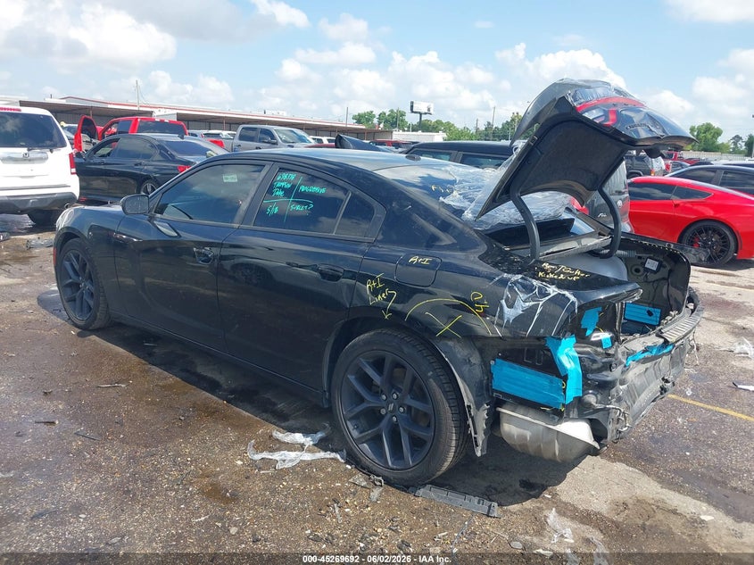 Vin: 2c3cdxbg9lh150312, lot: 45767516, dodge charger sxt rwd 20203