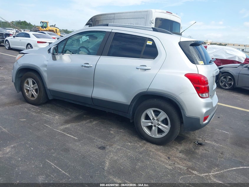 Vin: 3gncjlsb8jl197070, lot: 45767584, chevrolet trax lt 20183