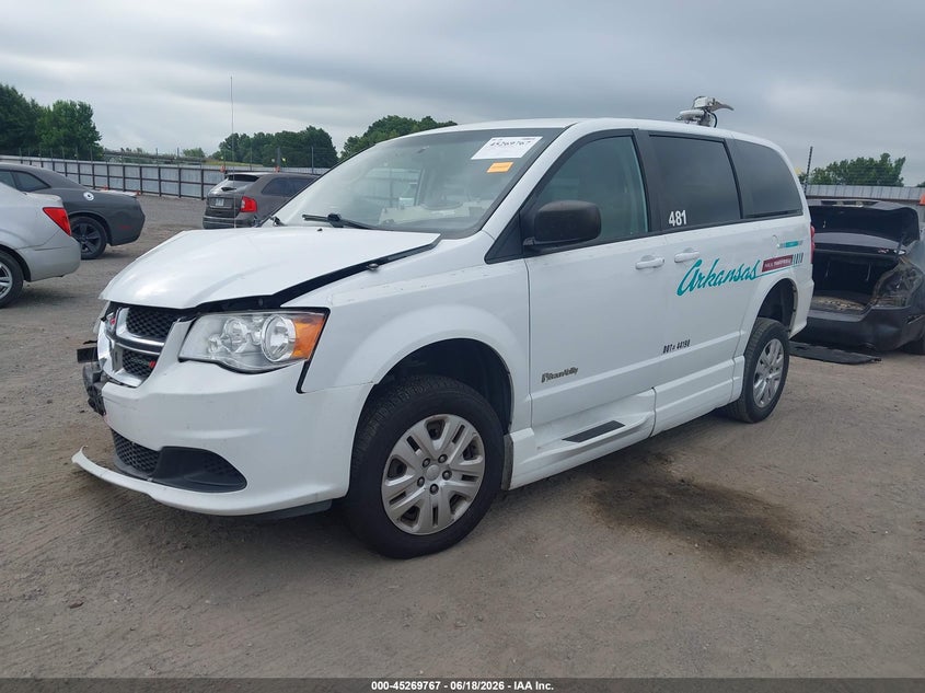 Vin: 2c7wdgbg3jr362741, lot: 45767591, dodge grand caravan se 20182