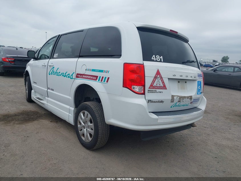 Vin: 2c7wdgbg3jr362741, lot: 45767591, dodge grand caravan se 20183