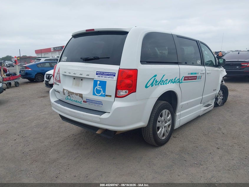 Vin: 2c7wdgbg3jr362741, lot: 45767591, dodge grand caravan se 20184