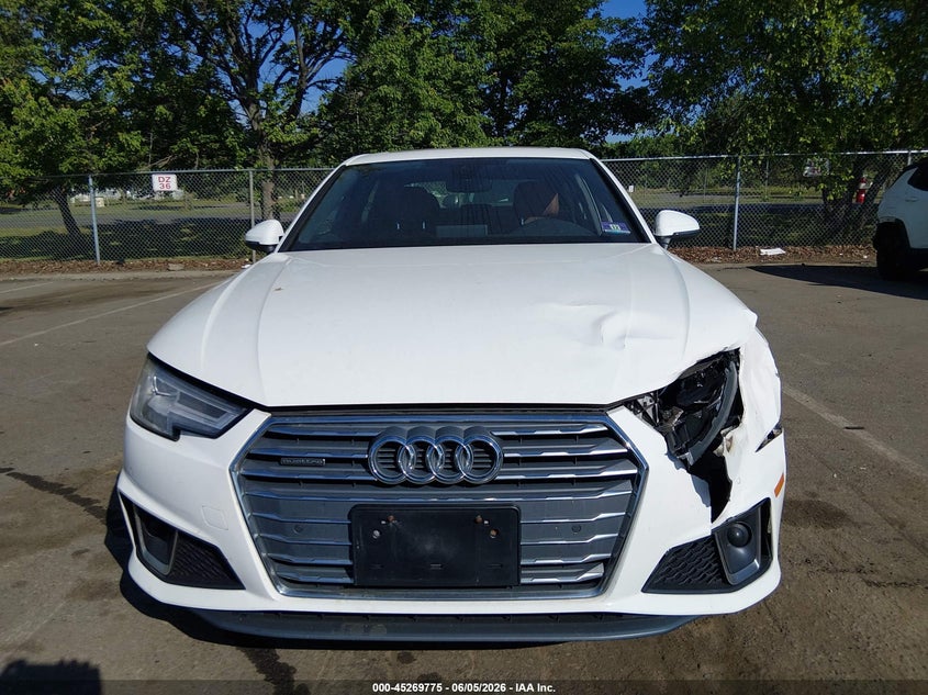 2019 Audi A4 45 Premium VIN: WAUENAF4XKA114945 Lot: 45269775