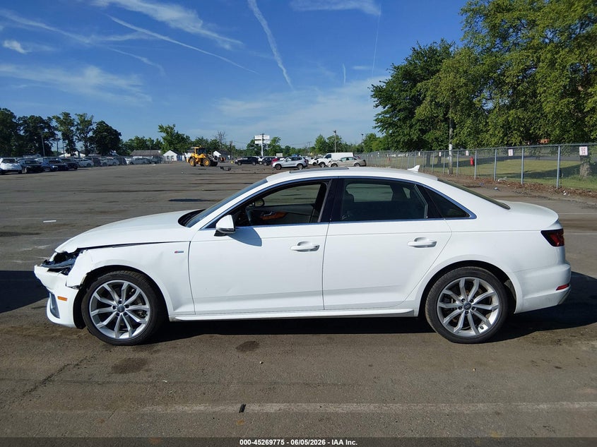 2019 Audi A4 45 Premium VIN: WAUENAF4XKA114945 Lot: 45269775