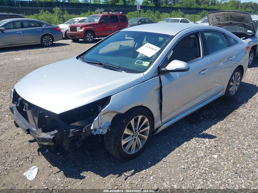 Vin: 5npe34af6fh032759, lot: 45767643, hyundai sonata sport 20152