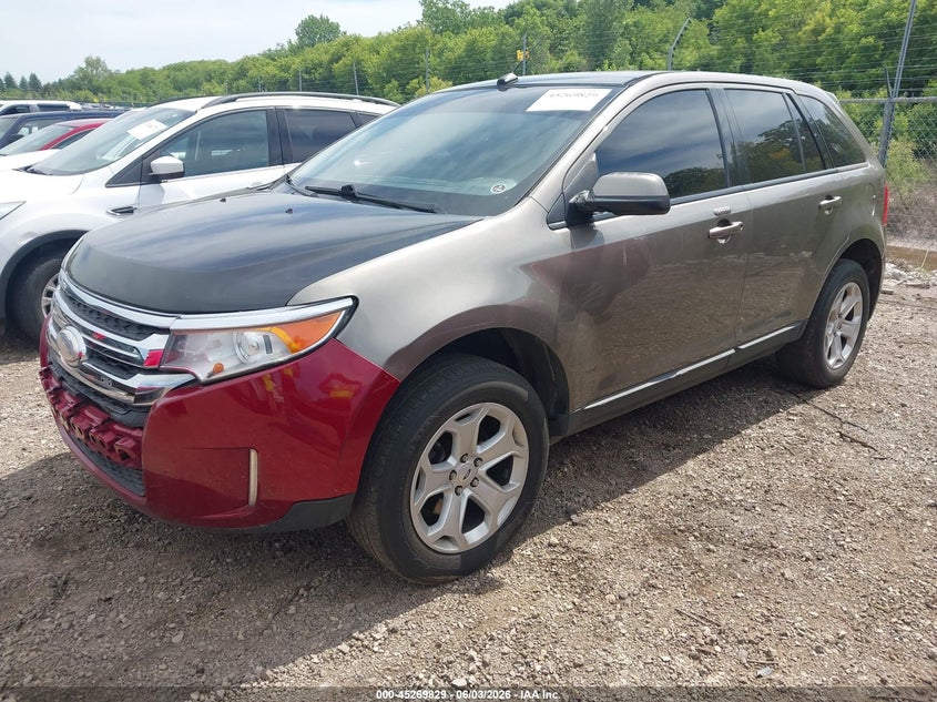 Vin: 2fmdk4jcxeba28837, lot: 45767653, ford edge sel 20142