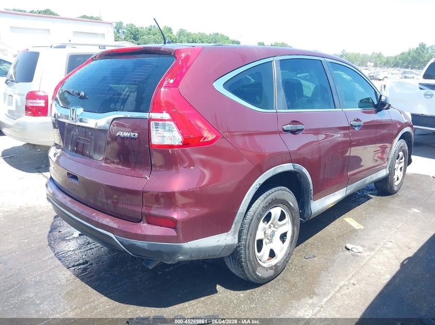 Vin: 2hkrm4h32fh697667, lot: 45767685, honda cr-v lx 20154
