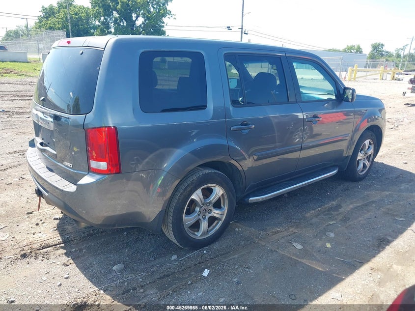 Vin: 5fnyf4h52cb007837, lot: 45767689, honda pilot ex-l 20124
