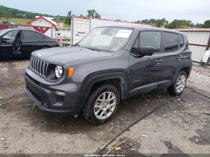 Vin: zacnjdb1xppp17605, lot: 45767778, jeep renegade latitude 4x4 20232
