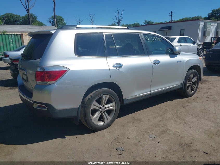 Vin: 5tddk3ehxcs101057, lot: 45767786, toyota highlander limited v6 20124