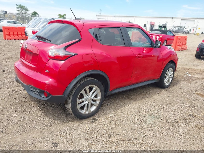 Vin: jn8af5mr4ft507133, lot: 45767816, nissan juke sv 20154