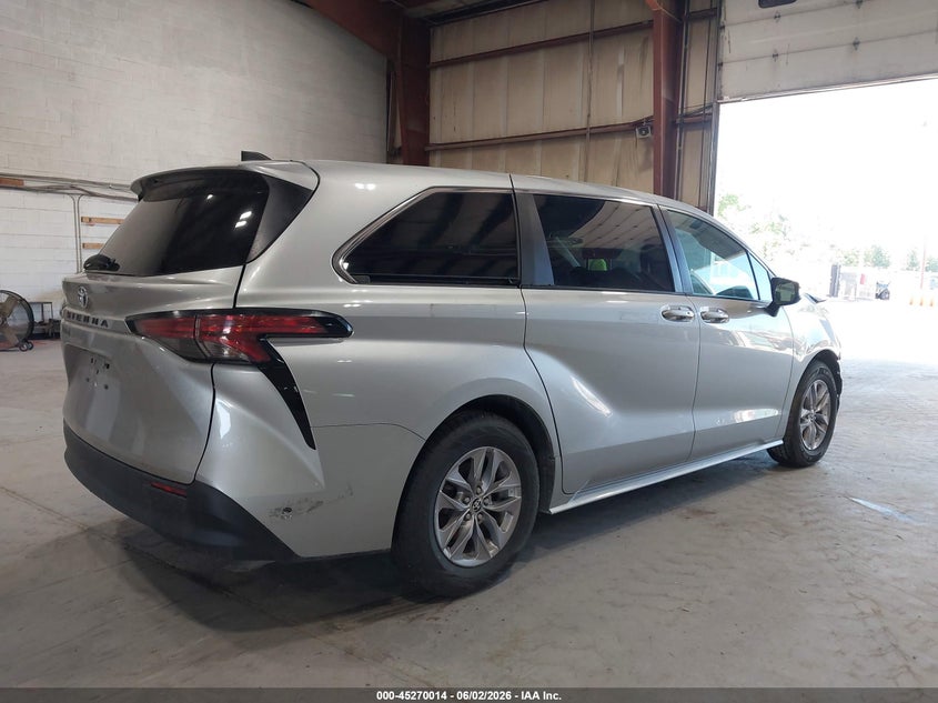 Vin: 5tdkskfc9ns066034, lot: 45767838, toyota sienna le 20224