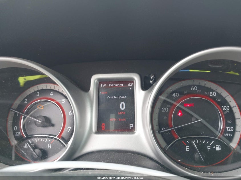 2012 Dodge Journey Sxt VIN: 3C4PDCBG5CT154001 Lot: 45270032