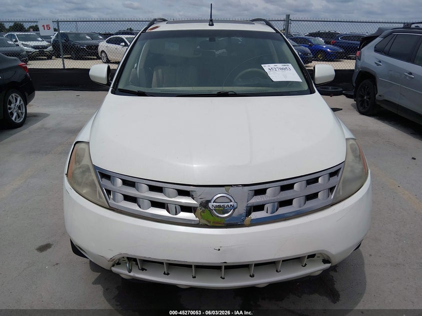 2005 Nissan Murano Sl VIN: JN8AZ08T95W305465 Lot: 45270053