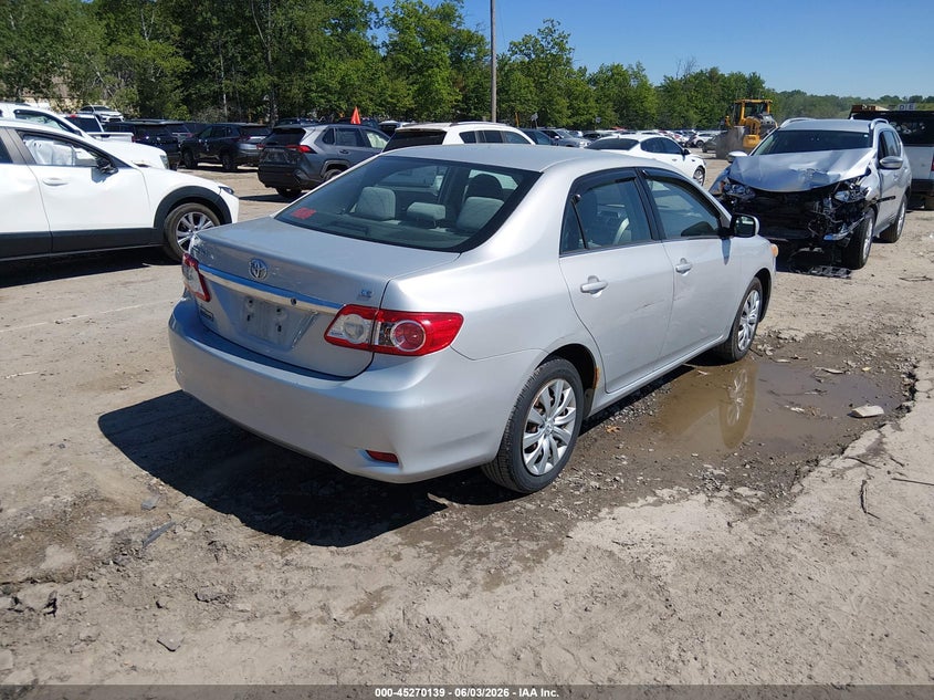 Vin: 2t1bu4ee5dc973573, lot: 45767965, toyota corolla le 20134