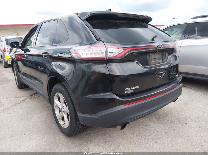 Vin: 2fmtk3g90fbc30007, lot: 45767994, ford edge se 20153