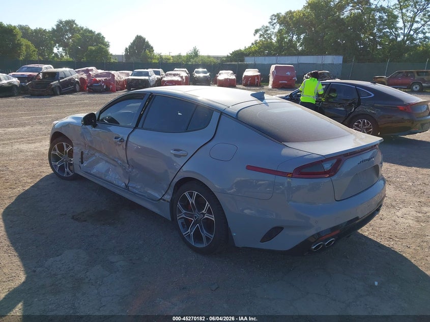 Vin: knae45lc1j6034702, lot: 45768006, kia stinger gt1 20183